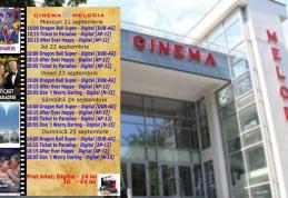 Vezi ce filme vor rula la Cinema „MELODIA” Dorohoi, în săptămâna 21 – 25 septembrie – FOTO