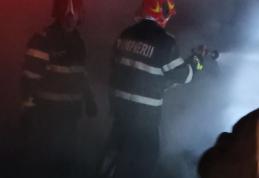 Depozit de material lemnos cuprins de un incendiu puternic. Pompierii botoșăneni au intervenit