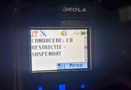 Șofer de 21 de ani prins la volan deși avea permisul suspendat