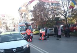 Accident la Botoșani! Femeie care traversa neregulamentar izbită de un taxi