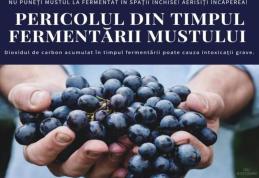 Atenție la vinul aflat în proces de fermentare!
