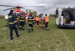 Bărbat din Șendriceni preluat de urgență de elicopterul SMURD de la Dorohoi