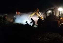 Depozit de furaje cuprins de flăcări la Vorniceni. au ars cinci tone de furaje - FOTO