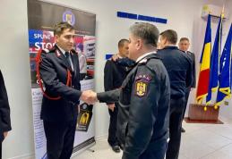 Șase pompieri din Botoșani, avansați în grad, de Ziua Națională a României - FOTO