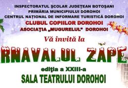 Clubul Copiilor Dorohoi organizează „Carnavalul Zăpezii”, ediția a XXIII-a. Vezi detalii!