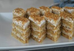 Foi cu miere umplute cu frișcă și nucă