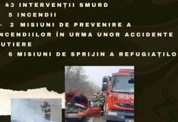 65 de intervenții ale pompierilor botoșăneni, în ultimele trei zile