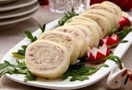 Ruladă de cașcaval cu brânză și șuncă