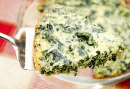 Budincă de spanac cu mozzarella