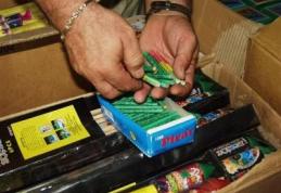 Captură record de artificii: riscă închisoarea pentru că au fost prinşi cu 2 tone de petarde