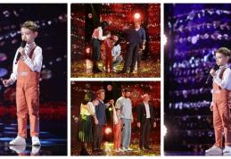 Rareș Prisacariu, băiatul de 7 ani din Botoșani a primit primul Golden Buzz din sezonul 13 de la „Românii au talent”