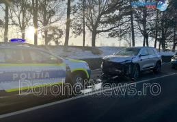 O femeie și doi copii au ajuns la spital în urma unui accident produs la intrarea în Dorohoi - FOTO