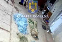 Peste un kilometru de plasă monofilament confiscată de polițiștii din Bucecea, în urma unei percheziții - FOTO