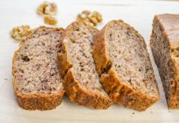 Prăjitură de post cu nuci și banane