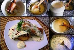 File de crap cu sos de smântână