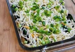 Budincă de spanac cu Mozzarella