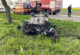 Accident grav pe drumul Botoșani - Roma! O femeie a decedat și un tânăr a ajuns la spital - FOTO