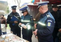 Acțiune a polițiștilor din Bucecea, în zona pieței 