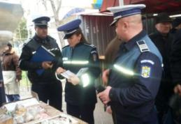 Acțiune a polițiștilor din Bucecea, în zona pieței 