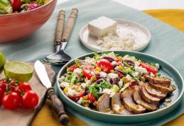 Mușchi de porc mexican și salată caldă de legume
