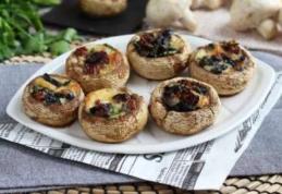 Ciuperci umplute și coapte