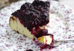 Cheesecake cu lapte condensat și gem