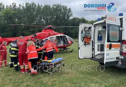 Femeie din Lozna, în stare gravă, preluată de elicopterul SMURD - FOTO