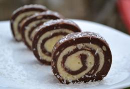 Ruladă de biscuiți cu cocos