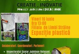 Expoziție plastică  „Eco-Design, Creație, Inovație”, la Biblioteca Județeană