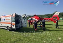 Bărbat din Dorohoi preluat de elicopterul SMURD - FOTO