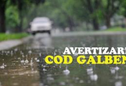 Cod Galben de ploi pentru județul Botoșani, până mâine dimineață
