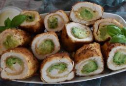 Rulouri de pui cu broccoli