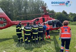 Bărbat aflat în stare gravă preluat de elicopterul SMURD – FOTO