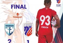 FC Voluntari - FC Botoșani (2-1). Debut nefast pentru Marius Croitoru, la revenirea la FC Botoșani