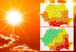 COD GALBEN de căldură și disconfort termic ridicat pentru județul Botoșani. COD ROȘU în sudul țării