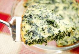 Budincă de spanac cu Mozzarella