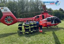 Femeie în stare gravă preluată de elicopterul SMURD – FOTO