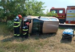 Șofer în vârstă de 85 de ani rănit într-un accident rutier