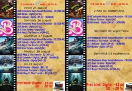 Vezi ce filme vor rula la Cinema „MELODIA” Dorohoi, în săptămâna 25 august- 03 septembrie – FOTO