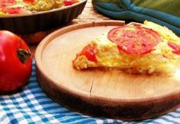 Tartă cu telemea și roșii