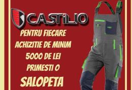 Descoperă oferta lunii septembrie la Castilio: Vezi în ce condiții poți primi gratuit o salopetă de calitate!