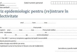 În atenția părinților: Informații cu privire la solicitarea avizelor epidemiologice la începutul anului școlar