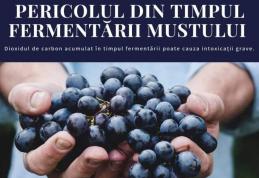 ISU Botoșani: Atenție la vinul aflat în proces de fermentare!