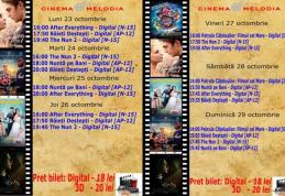 Vezi ce filme vor rula la Cinema „MELODIA” Dorohoi, în săptămâna 23 - 29 octombrie – FOTO