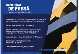 „Modernizarea și dotarea cabinetului medical de asistență medicală primară din cadrul SC DENT ROMED SRL” – Proiect realizat prin PNRR