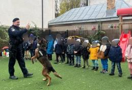 La mulți ani, Dop! Cel mai tânăr câine de serviciu al IJJ Botoșani a împlinit trei ani - FOTO