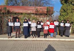 A opta zi de protest la Spitalul Municipal Dorohoi - FOTO