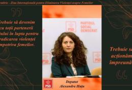 Deputatul Alexandra Huțu susține lupta pentru eliminarea violenței împotriva femeilor