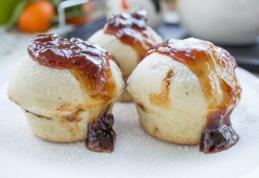 Brioșe de post cu dulceață de prune