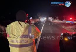 Accident pe drumul Dorohoi – Botoșani! Pieton aflat în traversarea drumului acroșat de un camion - FOTO